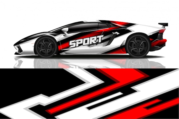 sport car decal wrap 