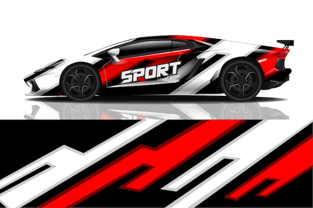 sport car decal wrap 