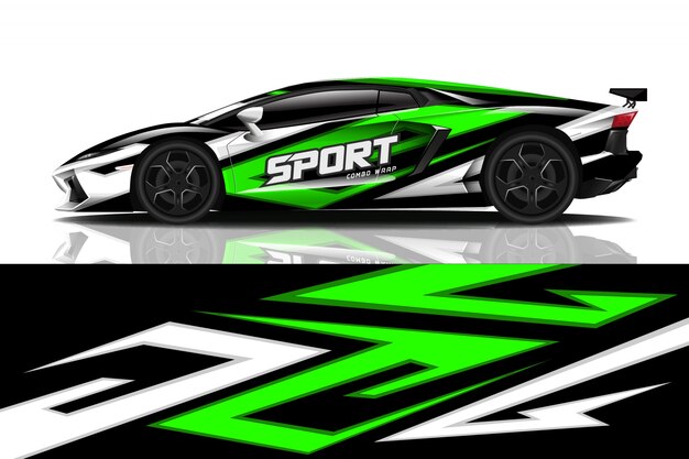 sport car decal wrap 