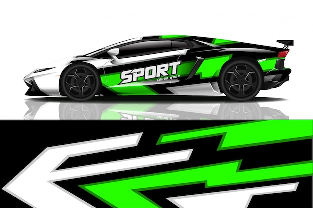 sport car decal wrap 