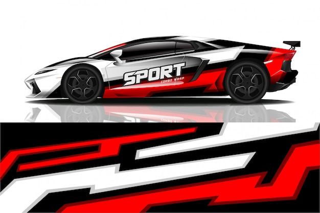 sport car decal wrap 