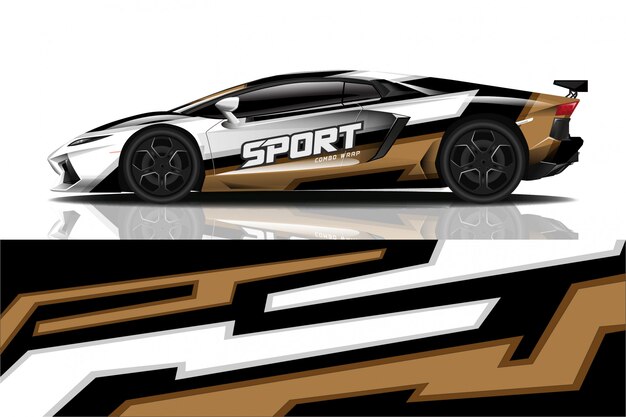 sport car decal wrap 