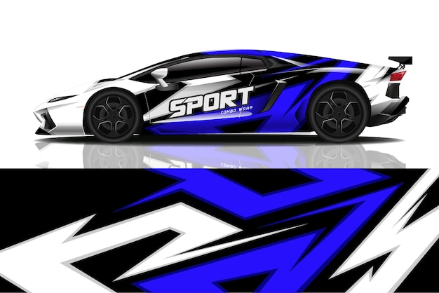 sport car decal wrap 