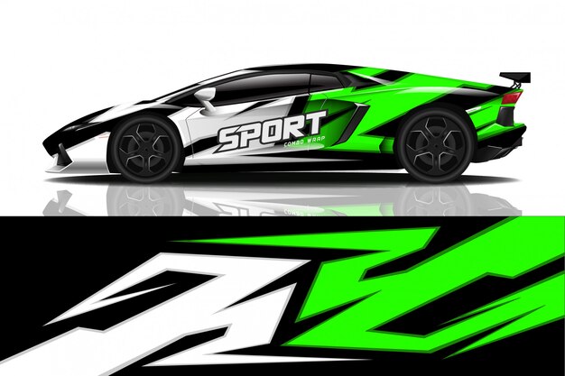 sport car decal wrap 