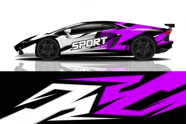 sport car decal wrap 