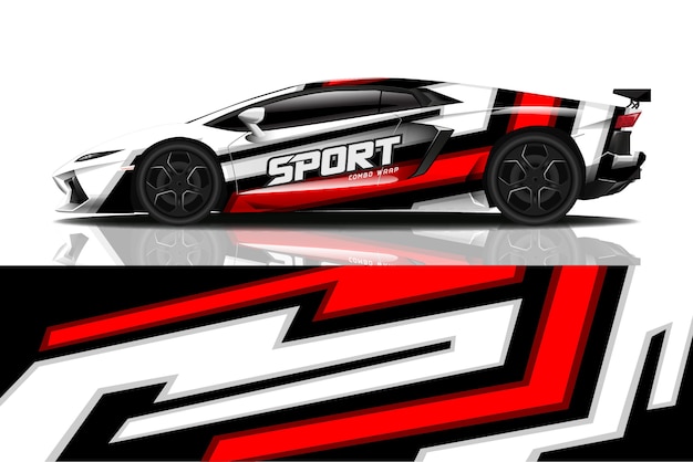 sport car decal wrap 