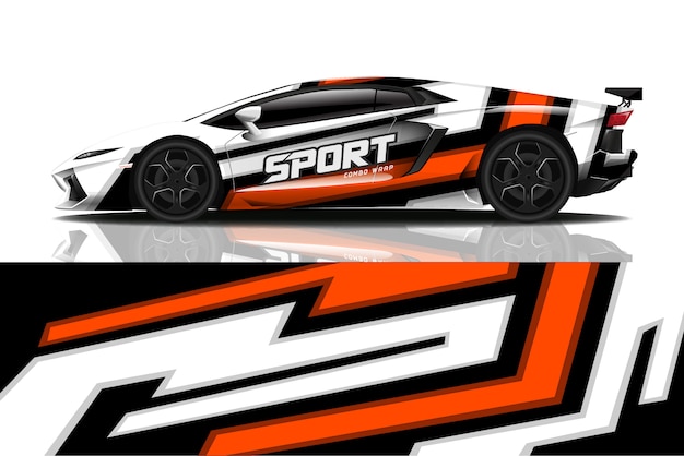 sport car decal wrap 