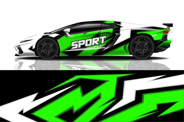 sport car decal wrap 