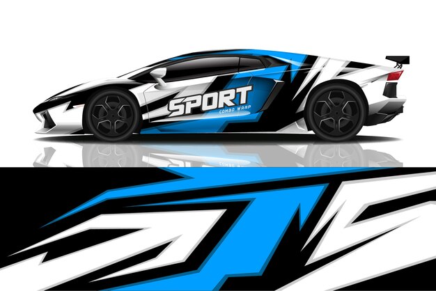 sport car decal wrap 