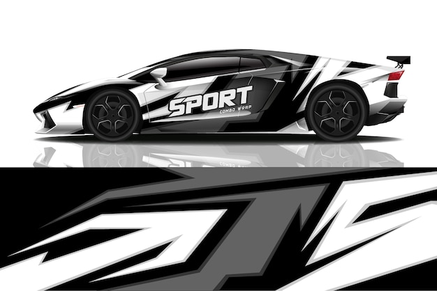 sport car decal wrap 