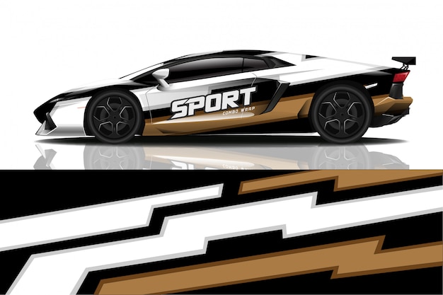 sport car decal wrap 