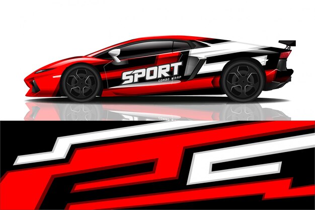 sport car decal wrap 