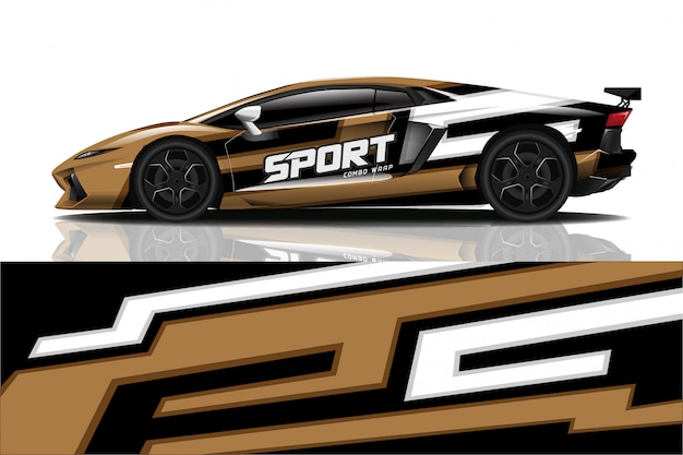 sport car decal wrap 