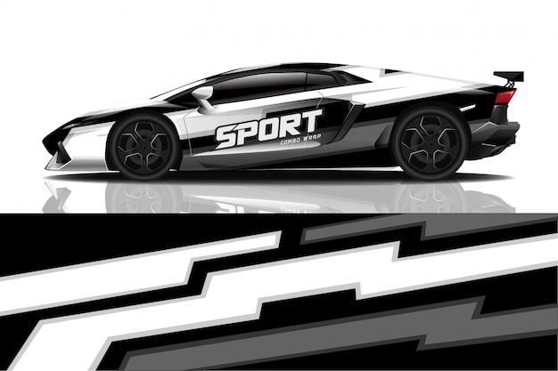 sport car decal wrap 