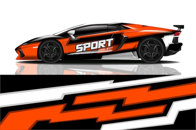 sport car decal wrap 