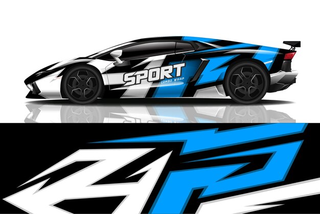 sport car decal wrap