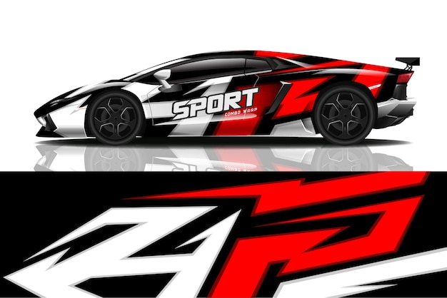 sport car decal wrap