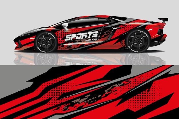 Sport car decal wrap  