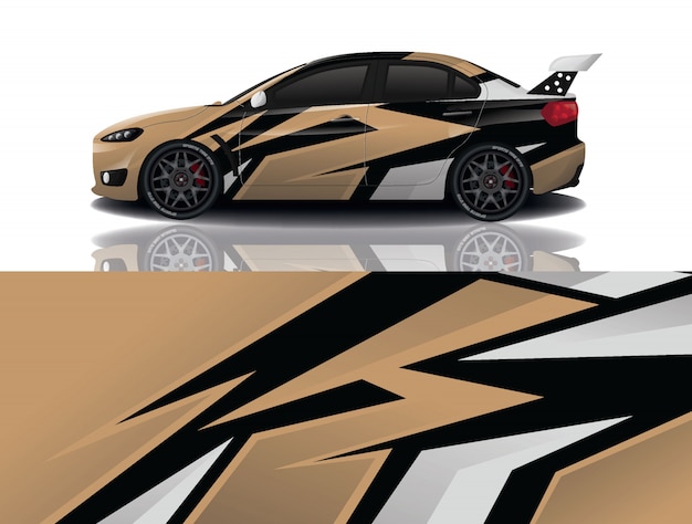 sport car decal wrap  