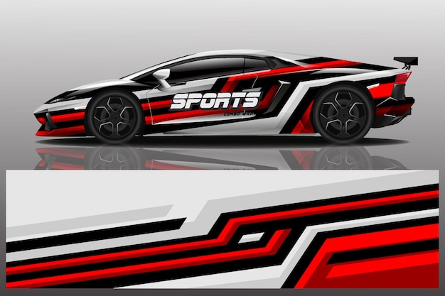 sport car decal wrap