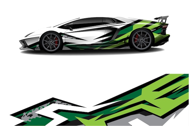 Vector sport car decal