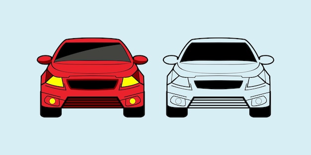 Vettore illustrazione della designazione dell'auto sportiva