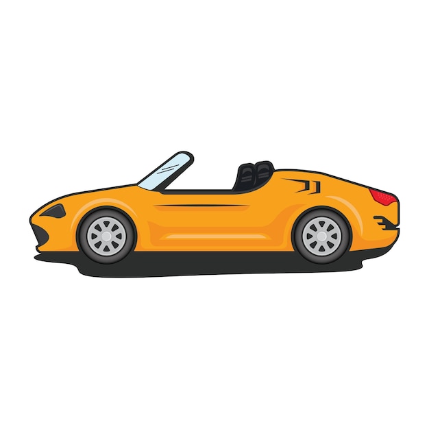 Sport car element vector cartoon concept design template