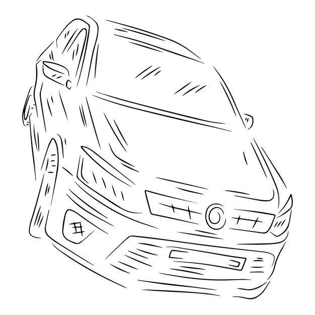 Illustrazione artistica della linea di auto sportive
