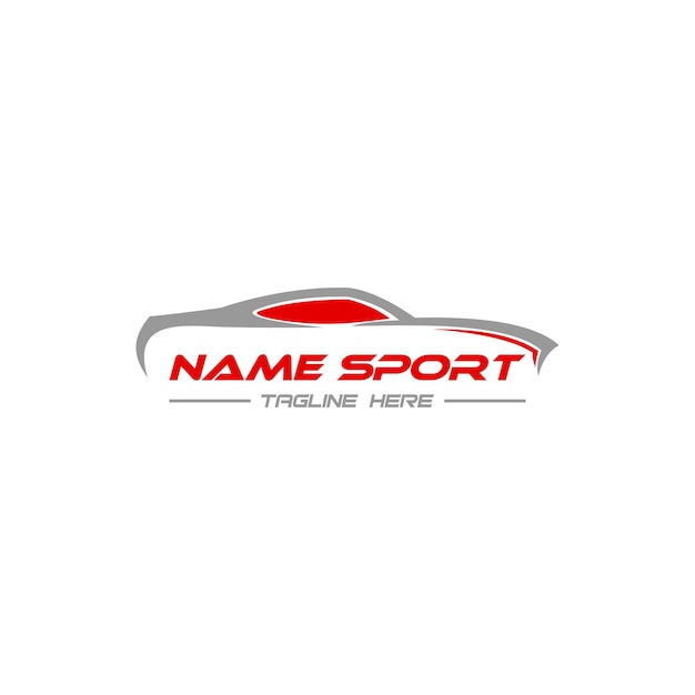Sport Car Logo Sign design