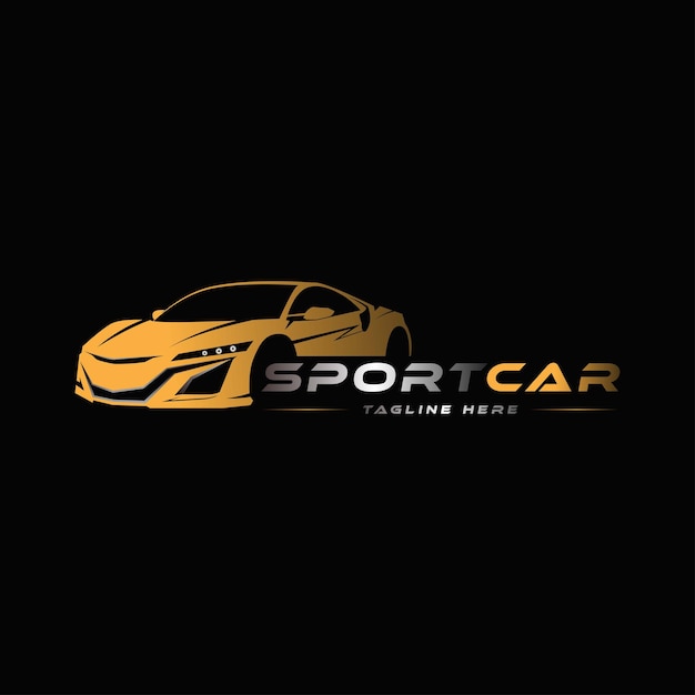 Vector sport car logo template perfect logo for business related to automotive industry