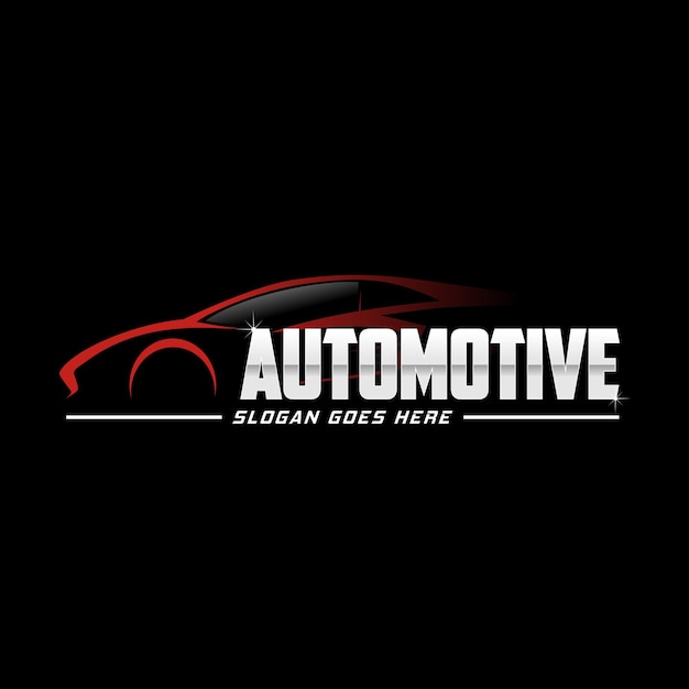 Modello di logo per auto sportive, logo perfetto per attività legate all'industria automobilistica