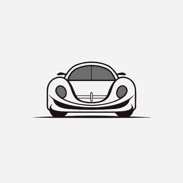 Disegno di illustrazione dell'icona vettoriale del modello del logo dell'auto sportiva modello del logo dell'auto sportiva