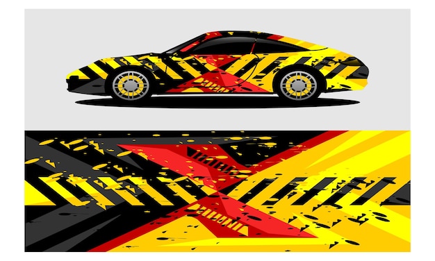 Sport Car Wrap Background Design