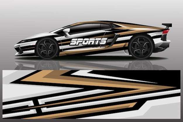 sport car wrap design