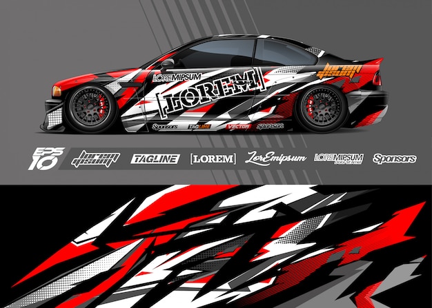 Sport car wrap designs