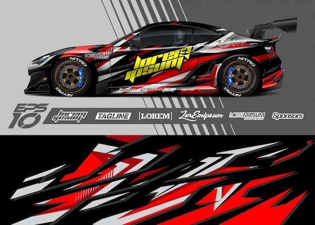 Sport car wrap designs