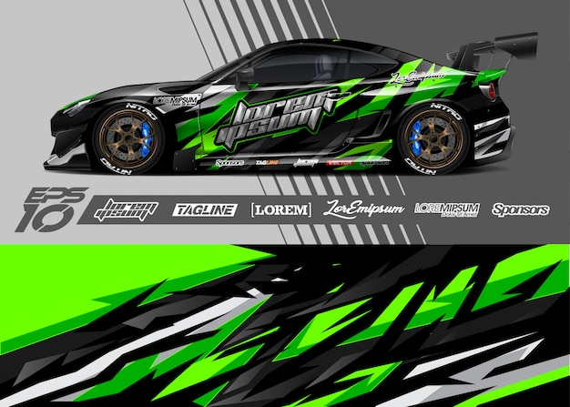 Sport car wrap ontwerpen