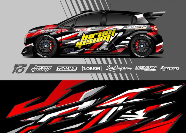 Sport car wrap ontwerpen