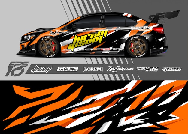 Sport car wrap ontwerpen