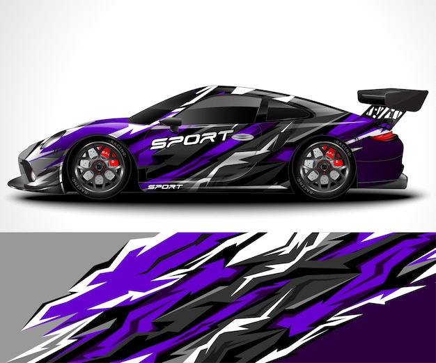 Sport car wrap and vehicle livery