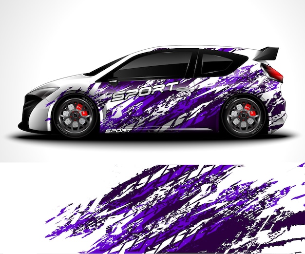 Sport car wrap and vehicle livery