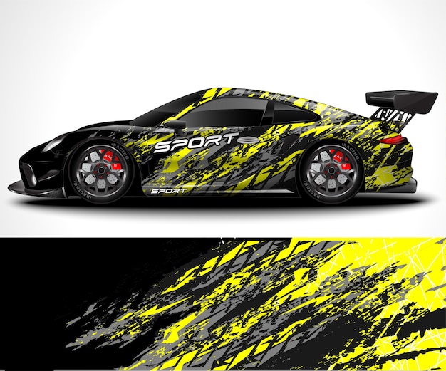 Sport car wrap and vehicle livery