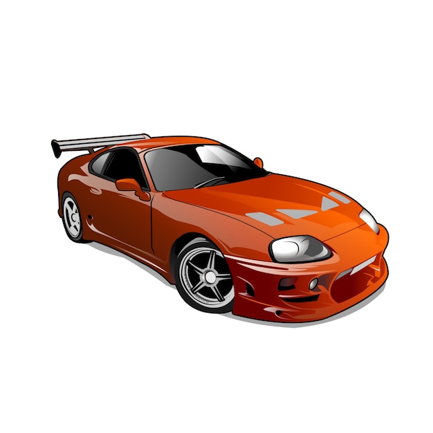 Vector sport city car illustration