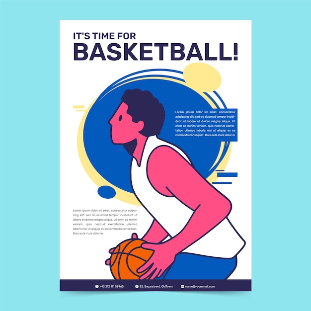 sport club poster template