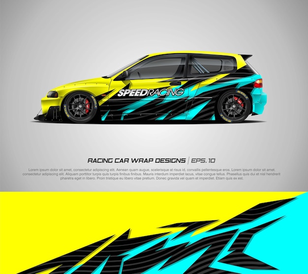 Sport decal designs for race car