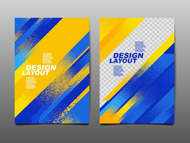 Sport Design Layout sjabloon Design Sport Achtergrondkleur vlag Oekraïne