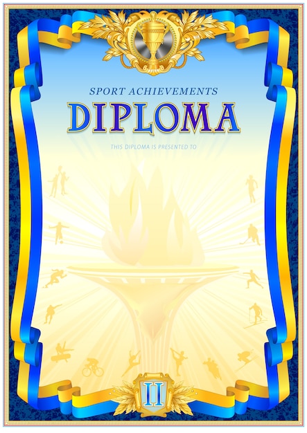 Sport diploma lege sjabloon