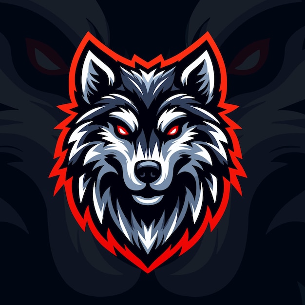 Premium Vector | Sport and esport teams logo wolf mascot in black ...