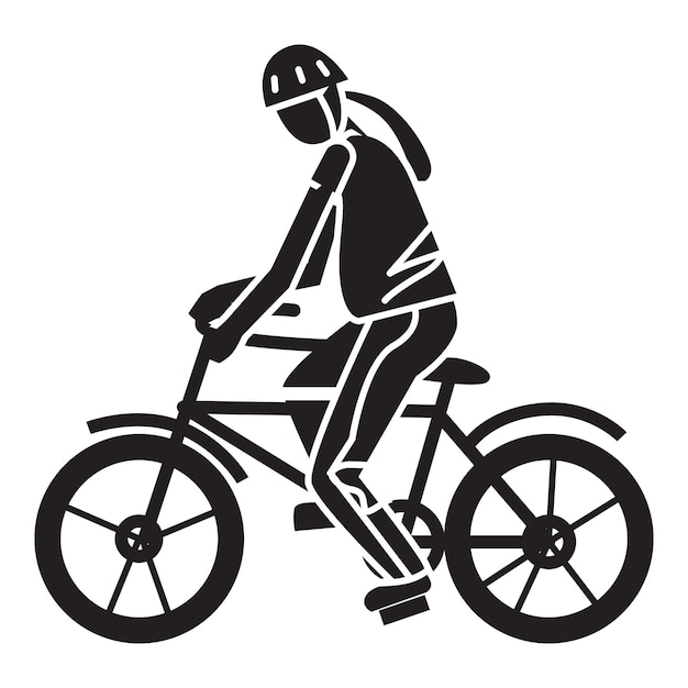 Sport extreme bike icon Simple illustration of sport extreme bike vector icon for web design isolated on white background