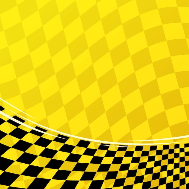 Sport flags yellow background